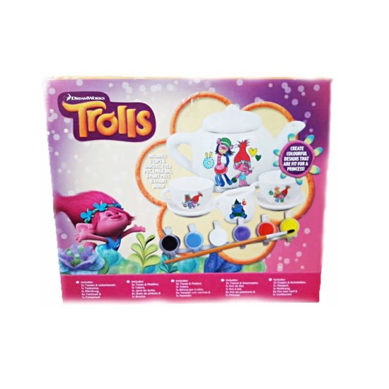 Trolls Porcelianinis  arbatos puodelių rinkinys